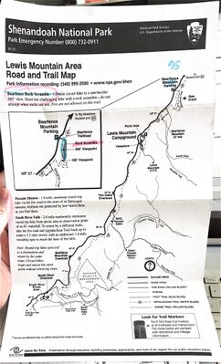 Bearfence Rock Scramble Map.