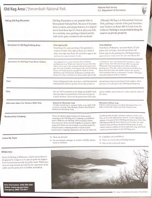 Old Rag Summit Info