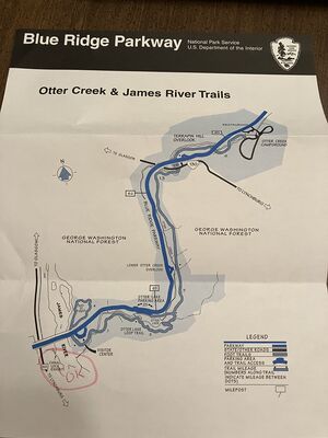 BRP Otter Creek and James River Map